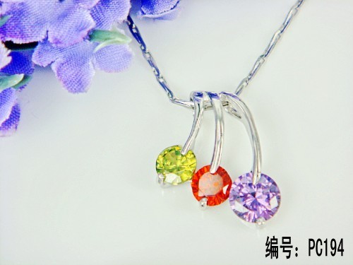 供应925纯银晶石吊坠